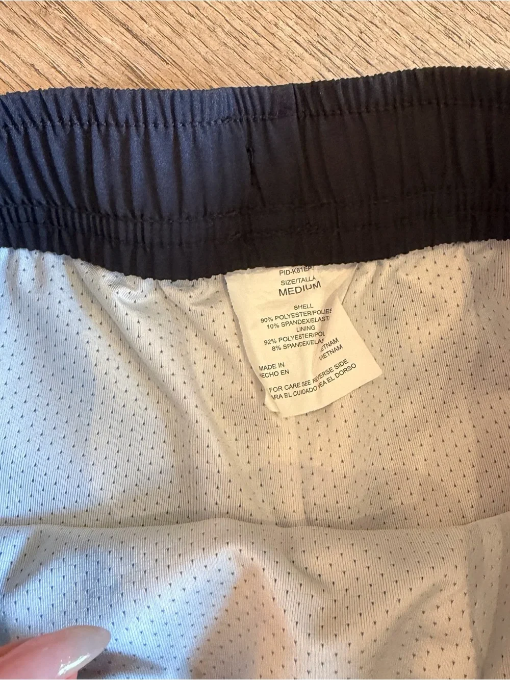 Kids Black Swim Trunks with rainbow Colorblock Check Side Panels